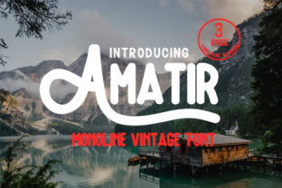 Amatir: A Vintage Font for Business Style