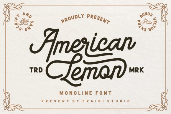 American Lemon Font for Bold Branding