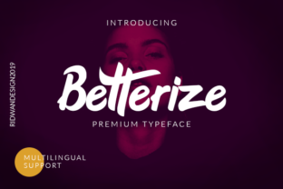 Betterize: A Bold Handwritten Font