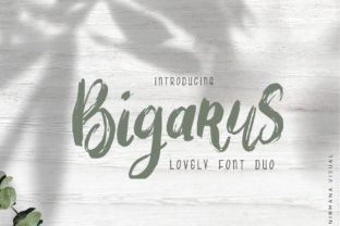Bigarus: A Bold Botanical Font