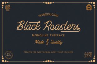 Black Roasters Font for Bold Web Design
