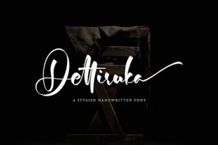 Dettiruka: A Sophisticated Handwritten Font