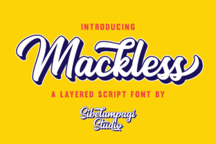 Mackless: A Bold Handwritten Font