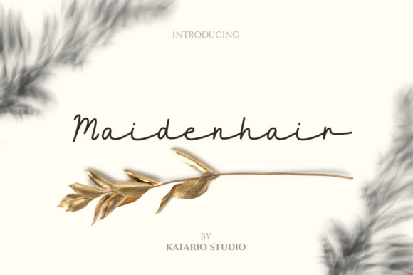 Maidenhair Font: Elegant Script for Business