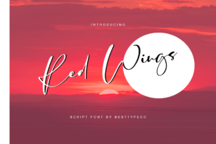 Red Wings Font: Elegant Script for Crafters