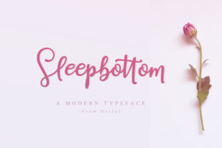 Sleepbottom: A Romantic Font for Creative Makers